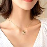 Monogram C Necklace Gold Tone Costume Jewelry Photo 0