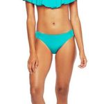 Trina Turk Jade Ruffle Flutter Getaway Off the Shoulder Bandeau Bikini 8 = M Photo 0