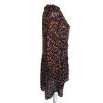 Anthropologie Helene Floral Ruffle Trim Boho Tunic Dress Size Small Oversized Photo 5