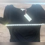 Love Shack Fancy  black Nanita‎ cut-out mini dress size 12 NWT Photo 4