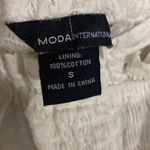 NWOT MODA INTERNATIONAL 100% COTTON SUNDRESS W/REMOVABLE STRAPS EYELET White Photo 8