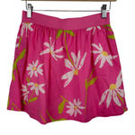 Lilly Pulitzer  Womens‎ Skirt Sz XS Preppy Floral Print Cotton Pink Green White Photo 0