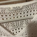 Crochet Long Sleeve Top White Size L Photo 2