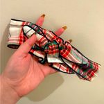 Aerie  Flannel Plaid Christmas Holiday Bow Headband Photo 0