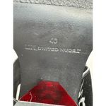 United Nude Shoes Women 9 Black Delta Run Patent Leather Red Gem Block Heel Photo 11