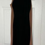JLUXLABEL Black The Hills Contrast Sheer Panel Illusion Bodycon Midi Dress XXL Photo 0