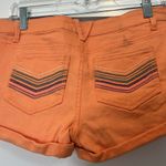 Mossimo Supply Co. Orange cuffed Jean Shorts Casual Style size 9. Photo 5
