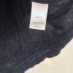 Garnet Hill Essential 100% Linen Pull On Denim Mini Skirt Pocket Chambray Size L Photo 5