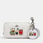 Coach Limited EDITION 😞Authentic Leather Train cosmetic cs/Keychain Photo 0