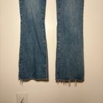 Paige  High Rise Canyon jeans in Laurel 31 Flare Blue Stretchy Photo 3