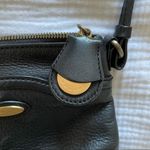 Tahari  Black Leather Crossbody Bag Photo 5