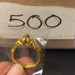 None Vintage Gold Tone Men and Women Embraced Women's Ring Size 7 Photo 11