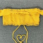 Nectar Clothing | Women's Lace Up Ruffle Sleeve Crop Top | Small Photo 0