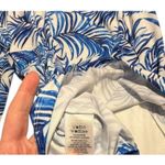 Tommy Bahama  Golf Jacket Women's Small Blue Zip Up Long Sleeve Tropical Leaf Photo 6