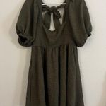 Free People  Violet Mini Dress in Green Photo 1