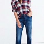 Madewell  Classic Ex-boyfriend Plaid Flannel - Blue and Red Plaid Size Small Photo 1