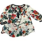 Signature Studio  sheer floral blouse Photo 0