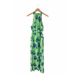 Likely  Karrica Maxi Dress Green Blue Floral Print Cut Out Halter Size 8 NEW Photo 3