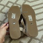 ASOS DESIGN Tatiana flatform sandals in natural rattan square toe size 8 Photo 6