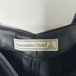 Abercrombie & Fitch Black Faux Leather Front Pocket Mini Shift Dress Layering Photo 9