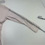 Max Mara Light Pink Edmea Button Down Blouse Medium Striped Mandarin Collar NEW Photo 12