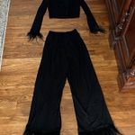 We Wore What  Feather Detail Pajama Set* Photo 3