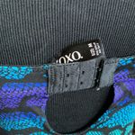 XOXO Blue,Black & Purple night slip-on dress size M Photo 6