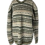 Maurice's Vintage  Wool V-neck Fair Isle Sweater Photo 1