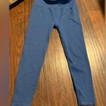 Fabletics High Waisted Seamless Ribbed Legging Corset Workout Yoga Teal Blue XL Photo 3