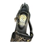 Vince Camuto  Sitara Thong Black and Gold Women's Sandals size Photo 2