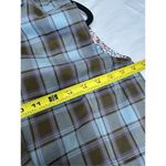 NWT Buru Womens Sage Plaid Open Front Vest Size XS Green Photo 4