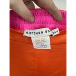 Gretchen Scott  Satin Wide Leg Pant Women Small Orange Mature Belted High‎ Rise Photo 2