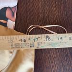 Naked Wardrobe NWT The Statement Fitted Bustier Strapless Draped Gold Dress L Photo 9