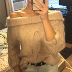 Moda Blush Pink Off The Shoulder Sweater  Photo 0