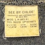 See By Chloe  Cropped Denim Jean Jacket Size 6 Rhinestone Buttons Chic Classic Photo 7
