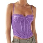 Urban Outfitters NWT Corset Crop Top Lace Bustier L Photo 0