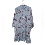 Junarose Floral‎ Print Kimono Robe duster Blue Pink US 22 boho Size undefined Photo 1