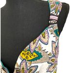 Anthropologie C. Keer bohemian wrap style paisley white tie tank top tunic Photo 3