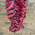 Buddy Love Cropped Top Shirt Zebra Stripe Shirred Smocked Puff L/S Size Small Photo 3