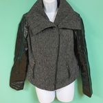 Route 66 Faux Leather Tweed Moto Jacket Photo 1