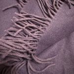 VTG‎ NWT Ralph Lauren Cashmere Scarf Purple Indigo 57x11” A16 Photo 4