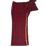 Lane Bryant  NWT The Perfect Drape Red Plaid Wide Leg High-Rise‎ Trousers Size 26 Photo 5