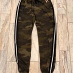 PINK - Victoria's Secret  women's XS green/black camo sequin jogger sweatpants Photo 1