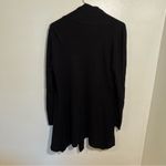 Sioni Open Front Draped Waterfall Cardigan Black Size M Photo 5