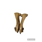 Moschino  Cheap And Chic Dark Yellow Patent Leather Kitten Heels Photo 1