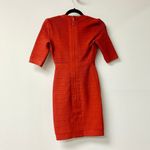 Hervé Léger Madina Square Neck Bandage Mini Cocktail Dress Rustic Red Women's S Photo 4