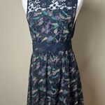 Free People RARE Vintage Open Side Scallop Lace Trim Dress - size small Photo 1