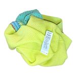 Lulus  size 0 stretch knit mini skirt neon green color black beach coverup​ Photo 1