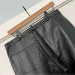 BCBGMAXAZRIA  Black 100% Leather Pants women’s size 12 straight leg moto unused Photo 8