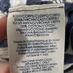 CHAPS 100% Cotton Tie Front Striped Blouse - sz M Photo 5